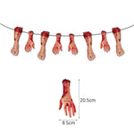 Halloween Hanging Banner Garland Bunting Pumkin Ghost Bat Paper Banner Door Hanging Ornaments Halloween Xmas Party Decoration