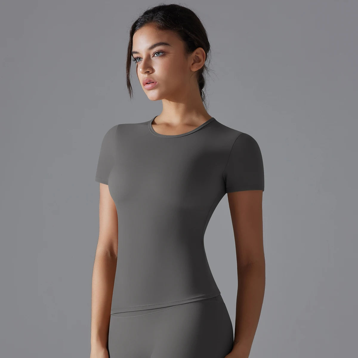 Yoga Vest Training Fitness Top Windproof Running Suit Solid Colour Cycling Fitness Quick Dry Women's Sweatshirt