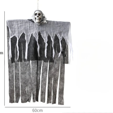 1pcs Halloween Glowing Skull Skeleton Gauze Hanging Ghost Home Outdoor Garden Decoration Halloween Party Horror Ghost Props 2025