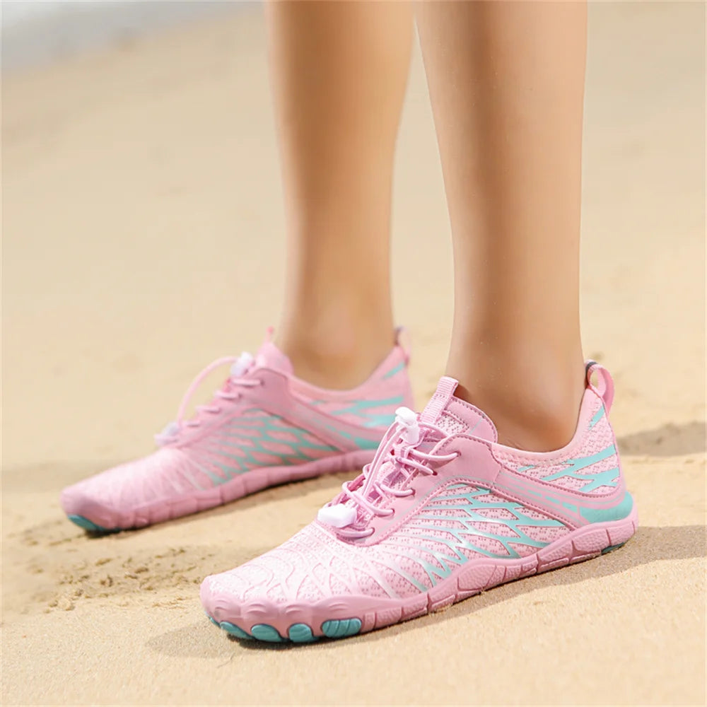 Aqua Shoes For Women Men Barefoot Water Shoes Anti-Slip Quick-Drying Outdoor Beach Upstream Wading Swimming Shoe Sneakers Unisex