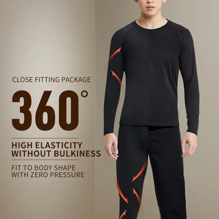 Warm Pants For Men With Plush And Thickened Autumn And Winter High Elasticity, Tight Fitting Sports Bottoms And Slim Fitting Pan
