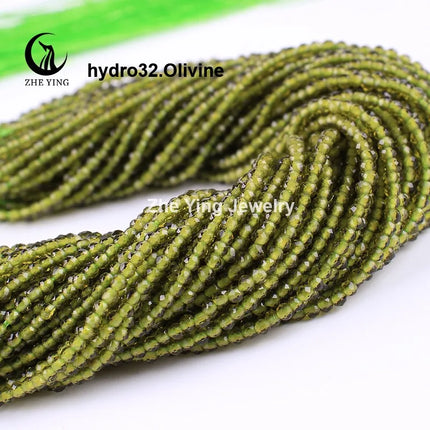 Zhe Ying 10strands/lot Tea Color Glass Beads Hydro Round Micro Faceted Crystal Loose Beads for Bracelet Necklace Accessories