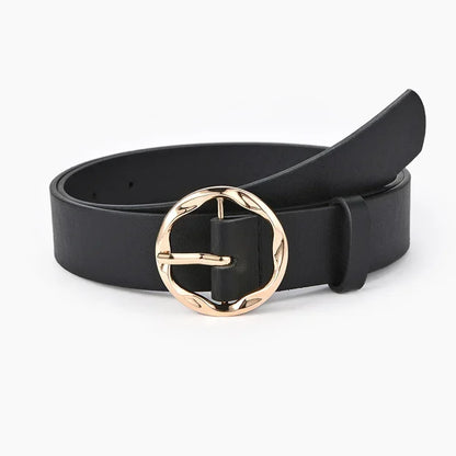 Women's Personalized Leopard Patterned Snake Patterned Belt with Gold Buckle for High-end Fashion and Fashionable Wear