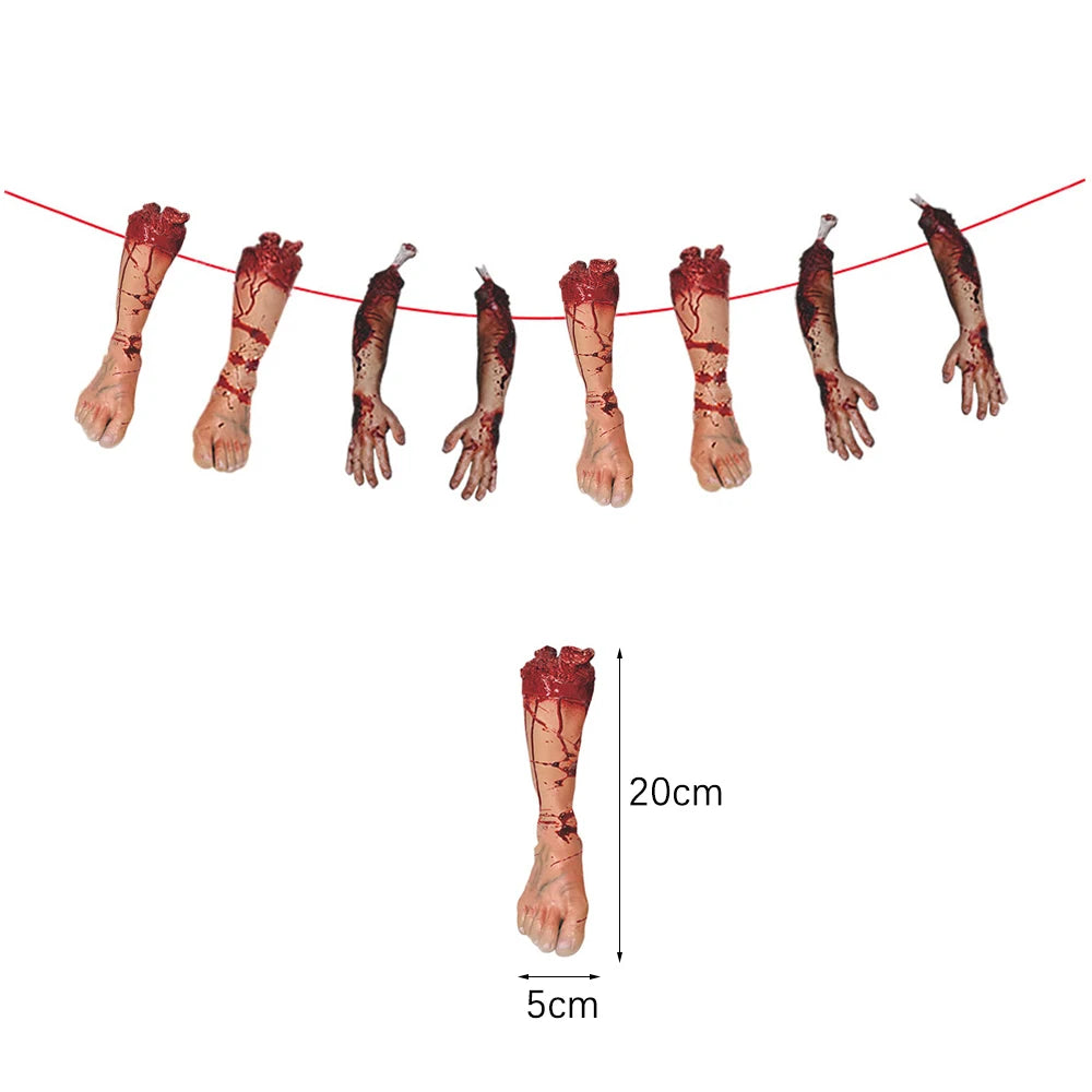 Halloween Hanging Banner Garland Bunting Pumkin Ghost Bat Paper Banner Door Hanging Ornaments Halloween Xmas Party Decoration