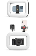 New Handheld Ring LED Rechargeable Fill light Portable Mobile Phone Live Broadcast Photography Desktop Rabbit Cage Selfie Light