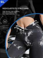 Tie Dye Fitness Legging Woman Push Up Workout Sport Leggings Women Scrunch Butt Female Outfit Gym Seamless Legging Pants