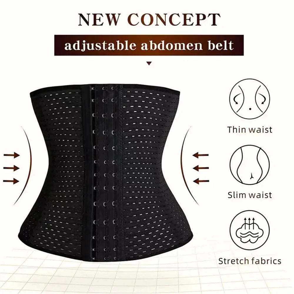 Women Body Shapewear Black Belly Band Tummy Slimming Shaper