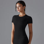 Yoga Vest Training Fitness Top Windproof Running Suit Solid Colour Cycling Fitness Quick Dry Women's Sweatshirt