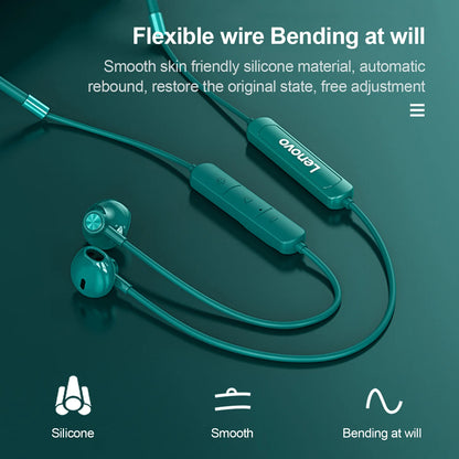 New Lenovo SH1 Wireless Earphone Bluetooth 5.0 Chip HIFI Sound Quality IPX5 Waterproof Sports Headset Magnetic Neckband Earbuds