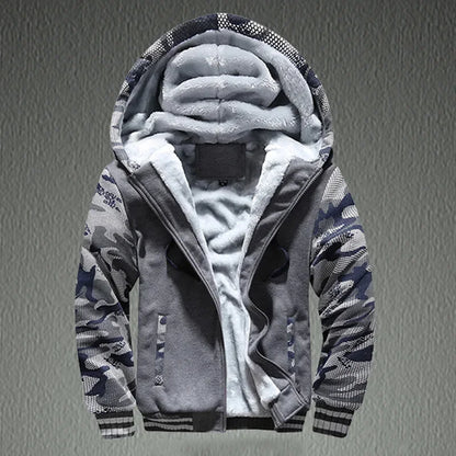 Prowow Quick sell popular winter men's casual sports cardigan sweater jacket with plush and thick insulation sweater