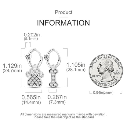 Genuine 925 Sterling Silver Love Feather Earrings Fit Original Charms Hoop  For Women girls Stud Earring Fine Jewelry Gifts