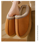Winter Bohemian Style Indoor Fluffy Slippers with Anti-Slip and Warm Design for Comfortable Feet