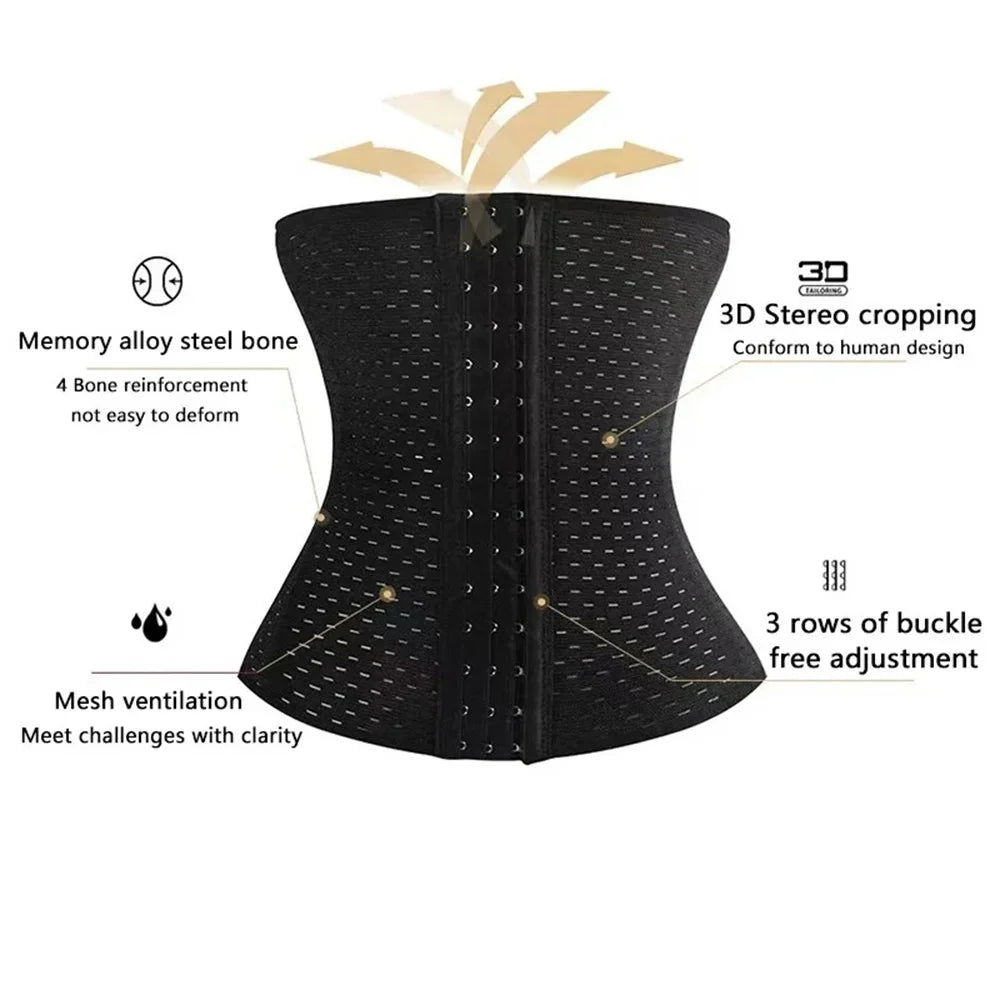 Women Body Shapewear Black Belly Band Tummy Slimming Shaper