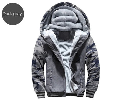 Prowow Quick sell popular winter men's casual sports cardigan sweater jacket with plush and thick insulation sweater