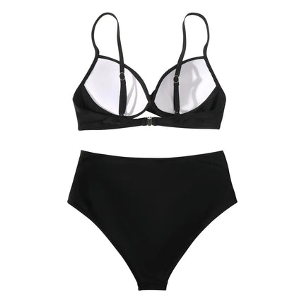 Vintage High Waist Bikinis 2025 Women Push Up Swimwear Printed Swimsuit Female Beachwear Summer Bathers Bathing Suit Swimming