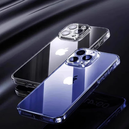 Joyroom Case For iPhone 16 15 14 13 Pro Max Anti-drop Transparent Cover For iPhone 16 Pro Max Soft TPU Case With Len Protection