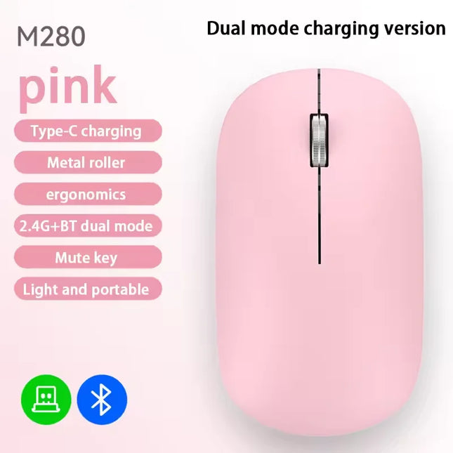Xiaomi Wireless Mouse Type-C Charging Silent Click Portable Office Ergonomic Laptop Universal Lightweight Office Game No-Noise