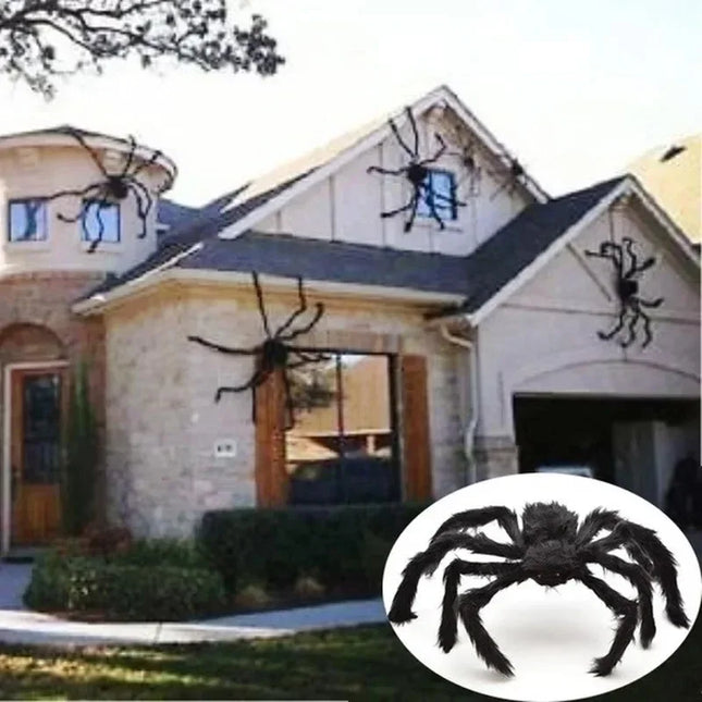 Halloween Decoration Black Spider, Horror Elements Halloween Decoration, Home Decoration Party Props Outdoor Giant Spider Decora
