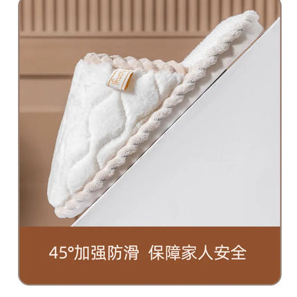 Cotton Slippers for Women Suitable for Spring Autumn Living Indoor Anti Slip Home Warm Home Couple Winter Furry Men Slippers