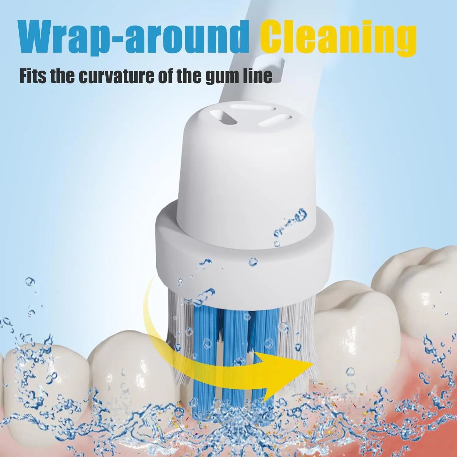 4/8PCS Replacement Brush Heads for Oral B Electric Toothbrushes Floss Cross Action 3D Pro White Precision Standard Daily Clean