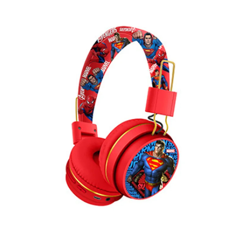 New Marvel Bluetooth Headphones Spider man Wireless Bluetooth Earbuds HIFI Surround Sound Headset with Mic Kids Anime Cartoon