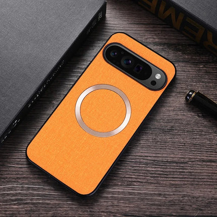 for Magsafe Fabric Cloth Case for Google Pixel 9 8 7 6 Pro XL 7A 8A 6A Magnetic Wireless Charging Slim Cover for Pixel 9Pro 8Pro
