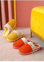 Bebealy Men Shoes Fur Women Slippers Winter House Shoes For Women Indoor Plush Warm Women Shoes 2024 Casual Home Shoes For Men