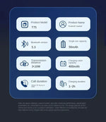 NEW Bluetooth 5.3 Wireless Bone Conduction Headphones T75 Clip Ear Music Noise Canceling Headset HD Call Sports Gaming Earphone