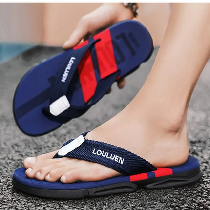 High Quality Fashion Men Flip Flops Summer Beach Flip Flops Men Casual Breathable Antiskid Beach Slippers Men Summer Outdoor