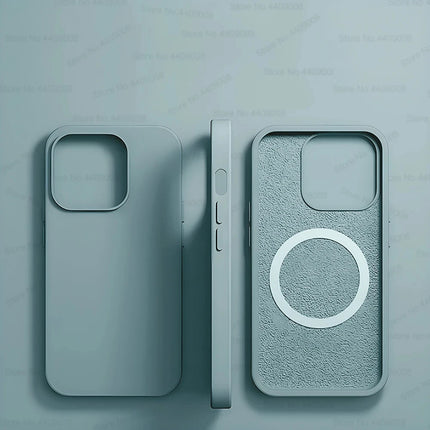 For Magsafe Original Magnetic Cases For iPhone 15 14 13 12 11 Pro Max Plus Wireless Charge Case Liquid Silicone Cover Accessory