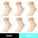 Winter Warm Solid Women Socks Thicken Thermal Socks Wool Cashmere Black Skin Seamless Snow Sock Velvet Unisex Socks