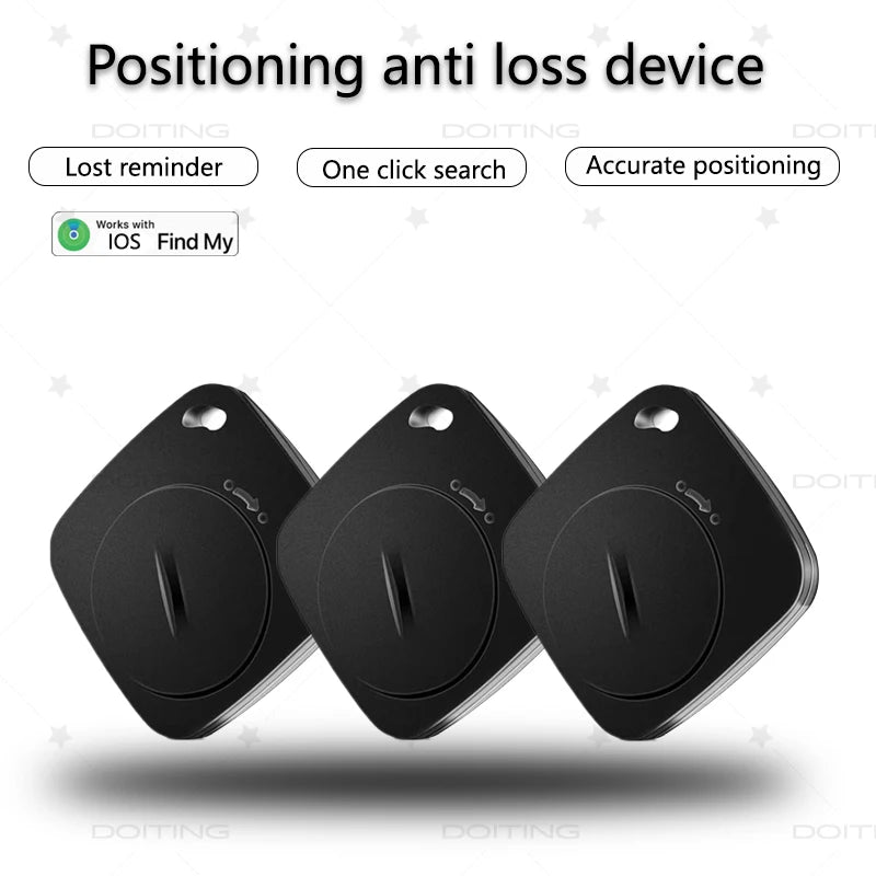 Works with Find My Long Distance Smart Tag GPS Tracker for Air Tag Key Finder Pet Wallet Bike Anti-lost Alarm Mini Locator iOS
