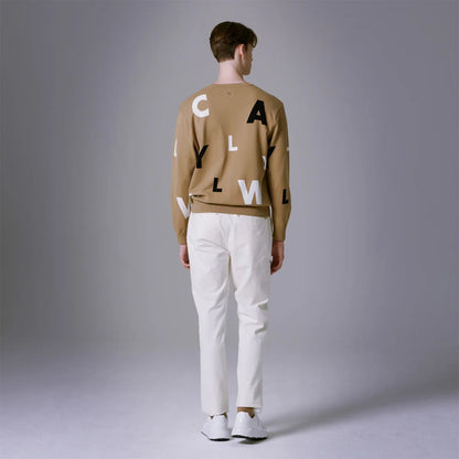 CALLAWAY High-end Men's Knitted Sweater! New Style! Luxury Brand Letter Golf Apparel, Trendy Design, A Must-have for Autumn!