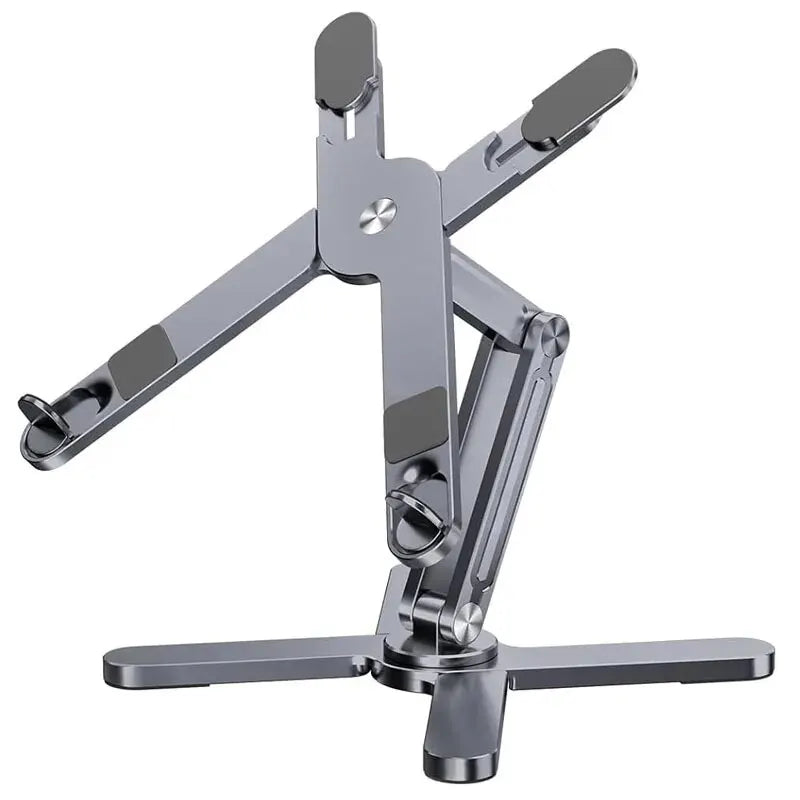 Portable Aluminum Alloy Tablet Bracket Foldable Telescopic Laptop Desktop Stand 360° Rotation Lifting Notebook Table Holder