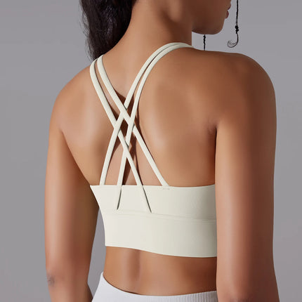 Women Yoga BraTank Tops for Fitness Naked Feel Sport Bra Gym Vest Women Camisole Workout Underwear Sportswear Outfit