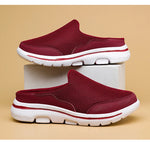 2024 Summer new breathable mesh shoes outdoor non-slip walking shoes comfortable sandals men half slippers casual loafers 35-48