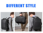 BANGE Aesthetic Men Business Backpack School Expandable USB Bag, Large Capacity 17.3 Laptop Waterproof Fashion Travel Backpack