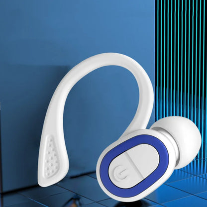 D8 Bluetooth 5.2 Headset Ear Hook Wireless Headphones with Mic Mini Ear Hooks Stereo Music Earbuds for Xiaomi Huawei Smart Phone