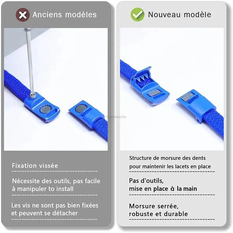 Magnetic Locking Shoelaces without ties Sneakers elastic laces  Children Adults Quick On/Off Shoelaces Shoe accessories 1 Pair