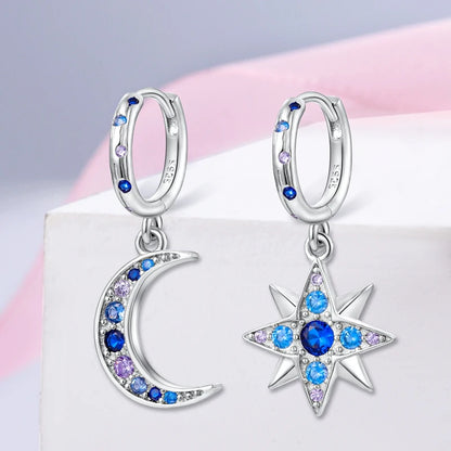 Genuine 925 Sterling Silver Love Feather Earrings Fit Original Charms Hoop  For Women girls Stud Earring Fine Jewelry Gifts
