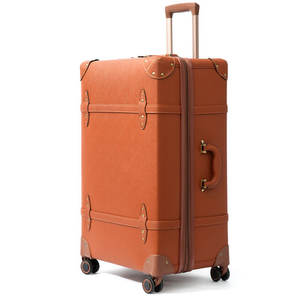 Urecity Vintage Luggage Sets Luxury Suitcase Set For Men & Women Retro Luggage with Double Spinner Wheels Rolling Suitcases Hot