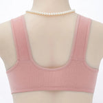 3Pcs/Set Women Lingerie Bra Cotton Wire Free Front Closure Bralette Confortable Underwear Widened Shoulder Straps U-shaped Back