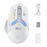 Inphic IN9 Wireless Gaming Mouse Rechargeable Ergonomics Bluetooth Mouse RGB Lighting Effect Desktop Computer Laptop Universal