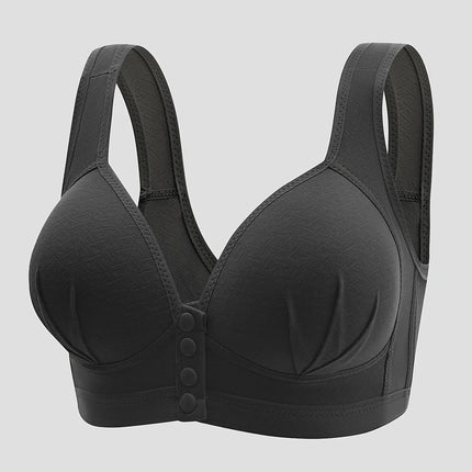 Comfortable Wireless Bra with Thin Cotton Cups Breathable Supportive and Shaping – Floral Print Lightly Padded@T36