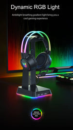 ONIKUMA RGB Gaming Headphones with HD Flexible Mic 3.5mm Gaming Headsets For PC Xbox PS4 PS5 Switch Computer Games