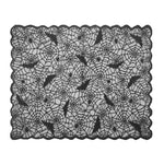 Halloween Lace Table Runner Black Spider Web Tablecloth Fireplace Cover Mantel Halloween Decoration 2024 Home Party Cloth Cover