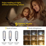 7 LED Book Light USB Rechargeable Reading Light 3-Level Warm Cool White Daylight Portable Flexible Easy Clip Night Reading Lamp