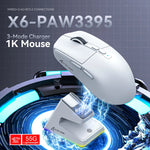 Attack Shark X6 26K DPI Wireless Game, PixArt PAW3395, RGB Magnet, Macro, PC/Laptop
