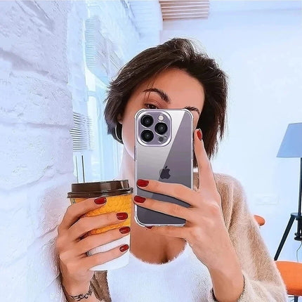Luxury Shockproof Silicone Clear Phone Case For iPhone 17 16 15 14 13 12 11 Pro Max Mini X XR Xs 7 8 Plus Transparent Soft Cover