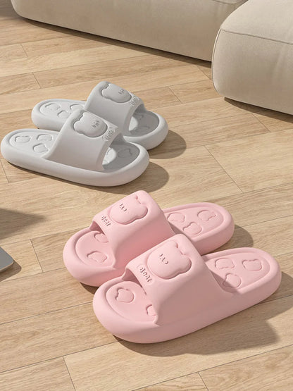 Summer EVA Soft Soled Women Slippers Indoor Home Casual Flat Flip Flops Bathroom Non-slip Sandals Outdoor Men Beach Slides Shoe